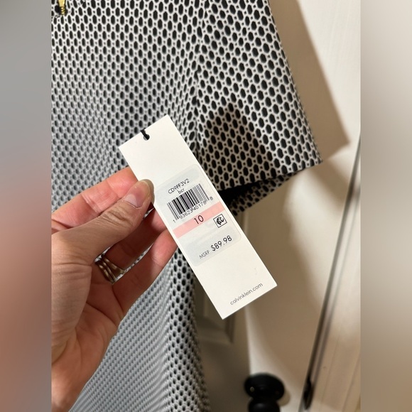 Calvin Klein Geometric Sheath Dress - Picture 4 of 9